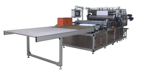 Saparated HEPA Filter Fiber Glass Pleating Machine , Pleat Height  15mm —100mm